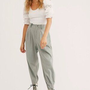 NWT Free People "It Green" Relaxed Pants